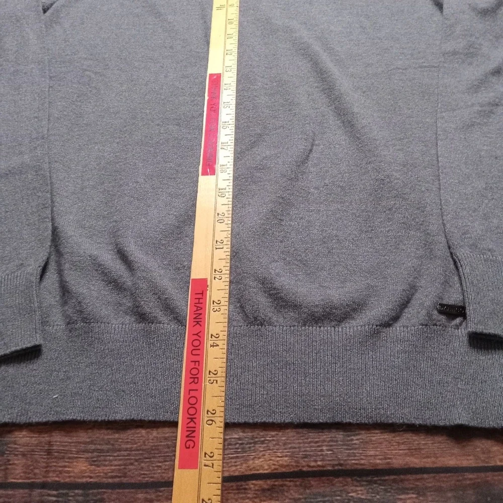 Kangol Men's Crew Neck Long Sleeve Sweater Size Medium‎ Gray